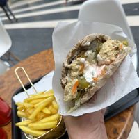   at Mr Falafel 2 in Brussels