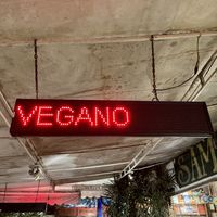 Sign outside  at samsara restaurant in Buzios