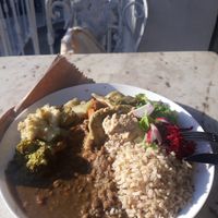 Esse é o prato básico. at samsara restaurant in Buzios