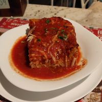 Lasanha bolonhesa at samsara restaurant in Buzios