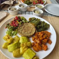 Vegan simple plates at samsara restaurant in Buzios
