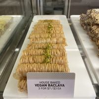 Vegan baklava  at Oasis in Murrumbeena
