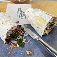 Planted chicken wrap, very fresh and yummy (9€)  at La Sante in Stuttgart