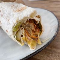 V-chicken wrap plus chickpeas  at La Sante in Stuttgart
