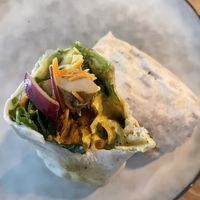 Planted chicken wrap (9€)  at La Sante in Stuttgart