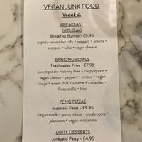 Veganuary 2020 menu at Canopy in Coventry