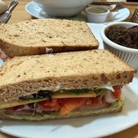 Vegan salad sandwich! So good!!!   at Belly Café in Mullingar