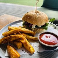 Amazing burger  at The Chill in Penida Island