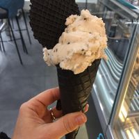 coconut pear sesame in vegan waffle  at Gelateria Ice Ice Baby in Stuttgart