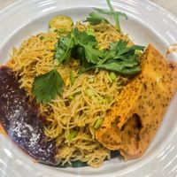 My brother's favourite mee siam with otah, the otah was perfect at Vegeren 绿巨人 in Johor Bahru