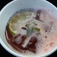 Raspberry lime mojito (in green color) was bad. at NectarLab in Naples