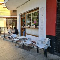Outside at Panonia Coffee in Granada