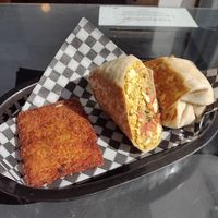 The hashbrown was actually hollow on the other side.hahaha at Maynard in Montreal