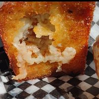 This was the underside. I made a video of it (hence cropping) I just find it funny that in an empty restaurant they gave zero shits haha at Maynard in Montreal