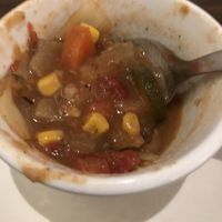 Veggie soup was delicious ! at Green House Café in Traverse City