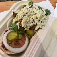 Jack fruit BBQ = delicious   at Plant Junkie W52 in New York City