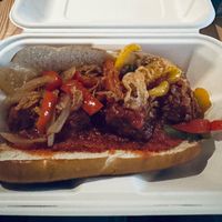 The messy grinder. Get extra napkins. at Plant Junkie W52 in New York City