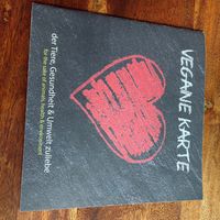 Vegan menu at Pesami in Kleve