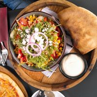 Vegan tuna salad at Pesami in Kleve