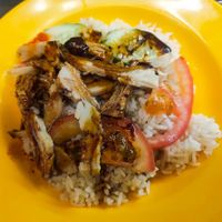 Some one's chicken rice, he said very good at Pu Xiang Vegetarian 普香素食 in Central Singapore