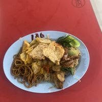 My plate  at Pu Xiang Vegetarian 普香素食 in Central Singapore