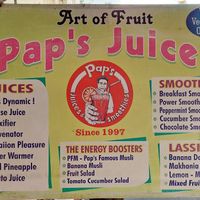 Since 1997 at Pap's Juices & Smoothies in Udaipur