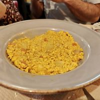 Arroz con pera y curry at Caesura Gastro-sala in Badajoz