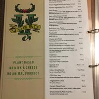 Vegan menu 1 at Cafe Delhi Heights in Mumbai