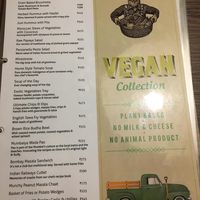 Vegan menu 2 at Cafe Delhi Heights in Mumbai