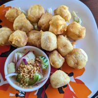 Fried Tofu (sauce was delicious) at Smile of Siam Thai in Shorewood