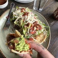 Vegan cheese impossible tacos on Tuesday best deal 4$ each   at Cantina Laredo in Virginia Beach