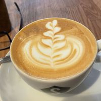 Cappuccino  at Strangers Coffee House in Norwich