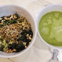Vegan Thunder Tea rice with soup at Hakka Lei Cha - Hoa Kee White Coffee in Ulu Tiram