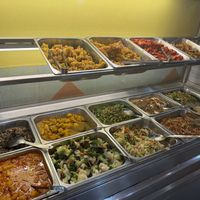 Mixed rice section   at M Star Cafe in Kota Bharu