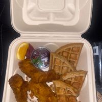 Chicken and Waffles 🍗🧇😋 at The Plot in Oceanside