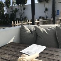 Cute outdoor area at The Plot in Oceanside