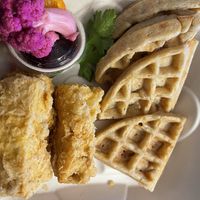 Vegan Chicken and Waffles   at The Plot in Oceanside