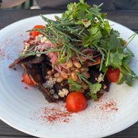 Chilaquiles with sea bean  at The Plot in Oceanside