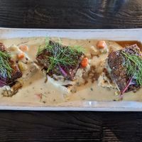 Sausage and biscuits. The name kept throwing me, I kept wanting to call it Biscuits and Gravy. Still tasty! at The Plot in Oceanside