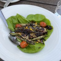 course 2 - blistered peppers (great flavor)  at The Plot in Oceanside