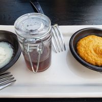 Coconut butter and a chutney at The Plot in Oceanside