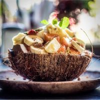 Fruit salad at Roti Canai in Canggu