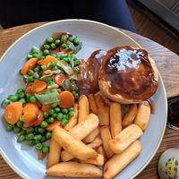 Lovely vegan steak and ale pie! at The George in Rugby
