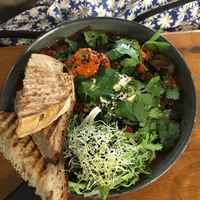 Filthy Good Shakshuka  at FACTORY GIRL Restaurant. in Amsterdam