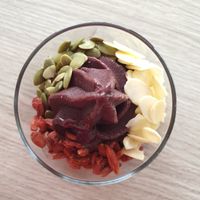 Acai swirl with 3 toppings at The Acai Craft in Northeast Singapore