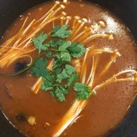 Chili Mushroom Soup at Beyond Sushi - Upper East Side in New York City