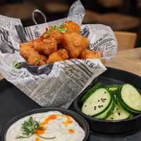 Cauliflower chic'n with sweet and sour sauce at Beyond Sushi - Upper East Side in New York City