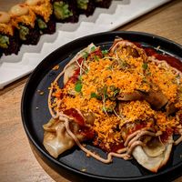 Shiitake Truffle Dumplings at Beyond Sushi - Upper East Side in New York City
