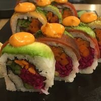 Rainbows rolls  at Beyond Sushi - Upper East Side in New York City