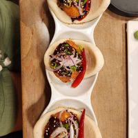 Fried Chick'n Bao at Beyond Sushi - Upper East Side in New York City